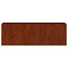 vidaXL Jardini&egrave;res murales 2 pcs Rouill&eacute; Acier corten 53x10x17 cm