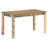 vidaXL Table de salle &agrave; manger Bois de r&eacute;cup&eacute;ration solide 140x70x76cm
