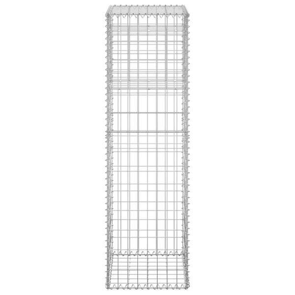 vidaXL Poteau à panier de gabion 40x40x140 cm Fer