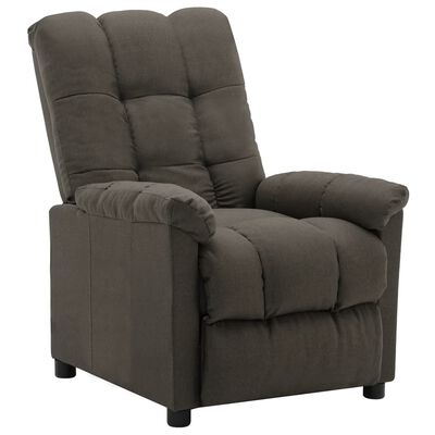 vidaXL Fauteuil inclinable électrique taupe tissu