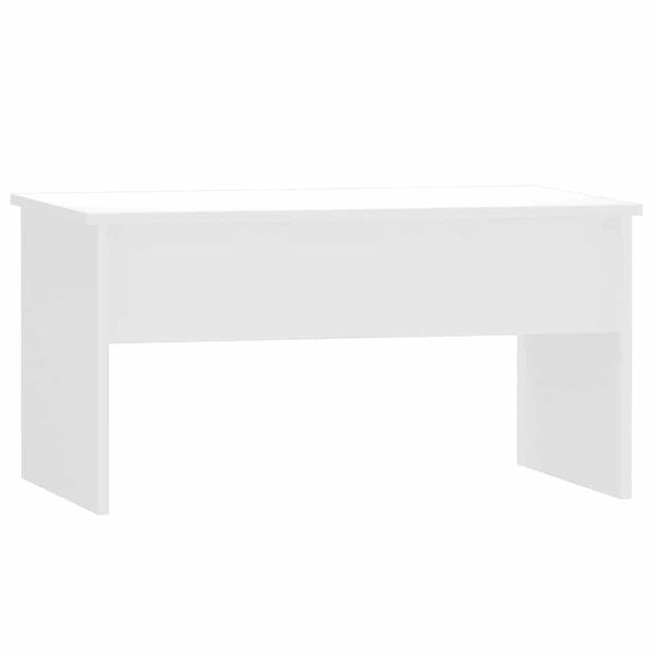 vidaXL Table basse blanc brillant 80x50,5x41,5 cm bois d'ingénierie