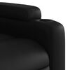 vidaXL Fauteuil de massage inclinable noir similicuir