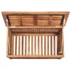 vidaXL Bo&icirc;te de rangement de jardin 90x50x58 cm Bois de teck solide
