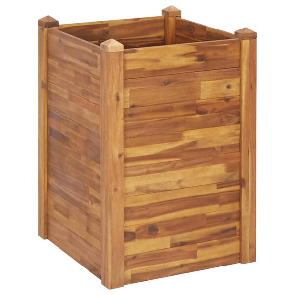 vidaXL Lit sur&eacute;lev&eacute; de jardin 60x60x84 cm Bois massif d'acacia