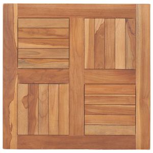 vidaXL Dessus de table Bois de teck solide 60x60x2,5 cm
