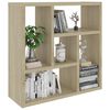 vidaXL &Eacute;tag&egrave;re murale Ch&ecirc;ne sonoma 45,1x16x45,1 cm Bois d&rsquo;ing&eacute;nierie