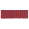 vidaXL Coussin de chaise longue rouge bordeaux 200x50x3cm tissu oxford