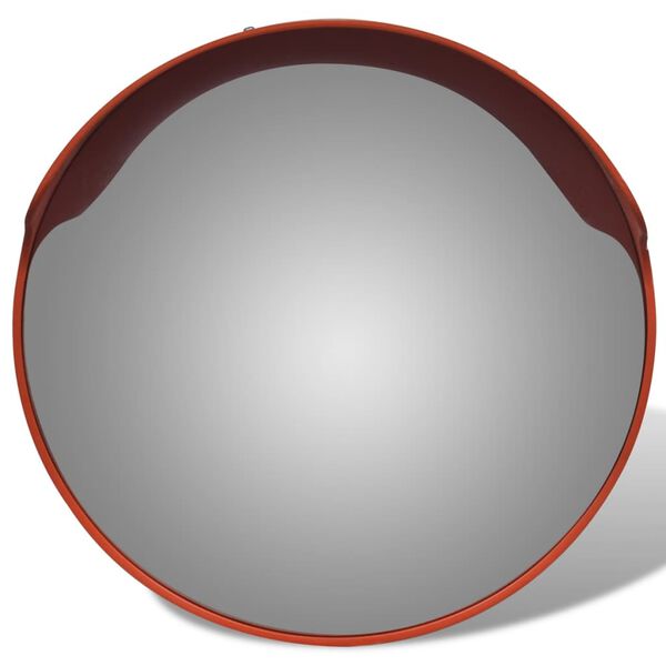 vidaXL Miroir de trafic convexe d'ext&eacute;rieur Plastique PC Orange 45 cm