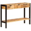 vidaXL Buffet avec 3 tiroirs 110x35x75 cm Bois de manguier massif