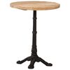 vidaXL Table de bistro &Oslash;60x76 cm Bois de manguier brut