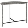 vidaXL Table de jardin Gris 100x50x75 cm R&eacute;sine tress&eacute;e