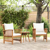 vidaXL Chaises de jardin avec coussins lot de 2 Bois d'acacia massif