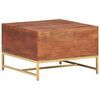 vidaXL Table basse Marron miel 67x67x45 cm Bois solide d'acacia