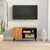 vidaXL Meuble TV 80x33x46 cm bois d'acacia massif