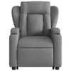 vidaXL Fauteuil inclinable de massage gris fonc&eacute; tissu