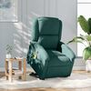 vidaXL Fauteuil inclinable de massage vert fonc&eacute; velours