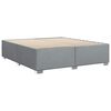 vidaXL Cadre de lit sans matelas gris clair tissu