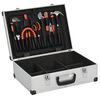 vidaXL Valise &agrave; outils 46 x 33 x 16 cm Argent&eacute; Aluminium