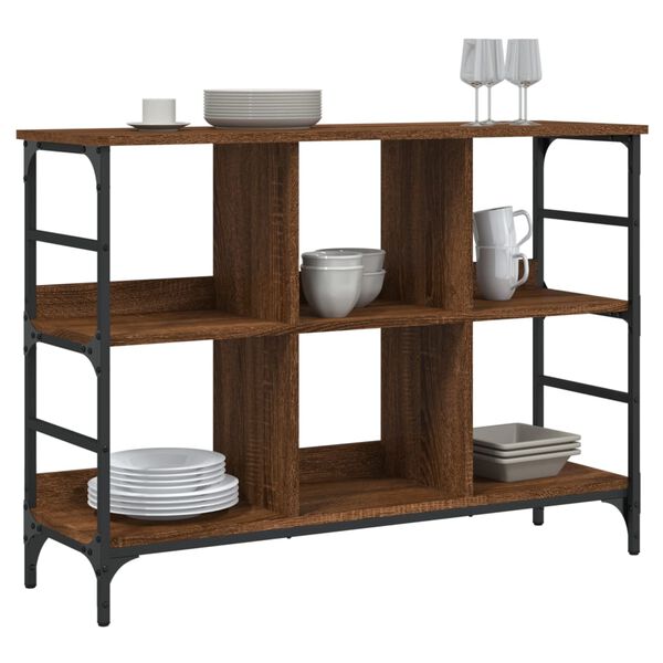 vidaXL Buffet ch&ecirc;ne marron 102x32x73,5 cm bois d'ing&eacute;nierie