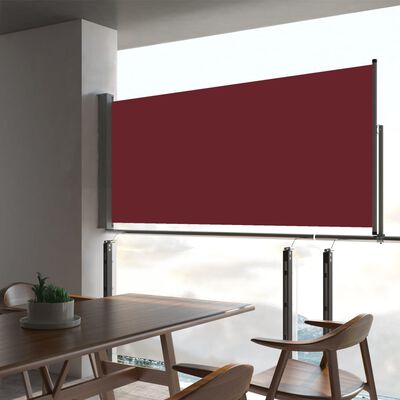 vidaXL Auvent latéral rétractable de patio 60x300 cm Rouge