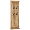 vidaXL Porte-manteaux 2 pcs Bois massif de manguier 38x100 cm