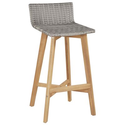 vidaXL Tabourets de bar lot de 2 bois d'acacia solide