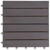 vidaXL Carreaux de terrasse 10pcs Délavage gris 30x30 cm Acacia solide