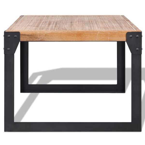 vidaXL Table basse bois d'acacia massif 100x60x45 cm