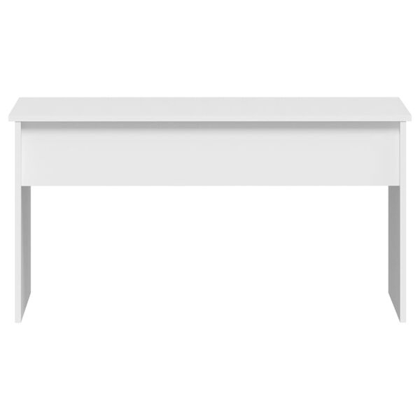 vidaXL Table basse Blanc 102x50,5x52,5 cm Bois d'ing&eacute;nierie