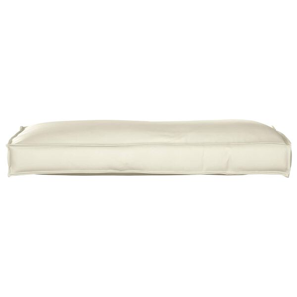 vidaXL Coussin Cr&egrave;me 120 x 40 x 12 cm Tissu Oxford