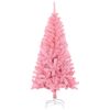 vidaXL Sapin de No&euml;l artificiel avec support rose 150 cm PVC
