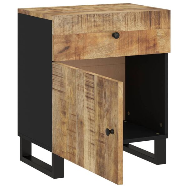 vidaXL Table de chevet 50x33x60 cm Bois de manguier et d'ingénierie