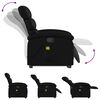 vidaXL Fauteuil inclinable de massage noir similicuir