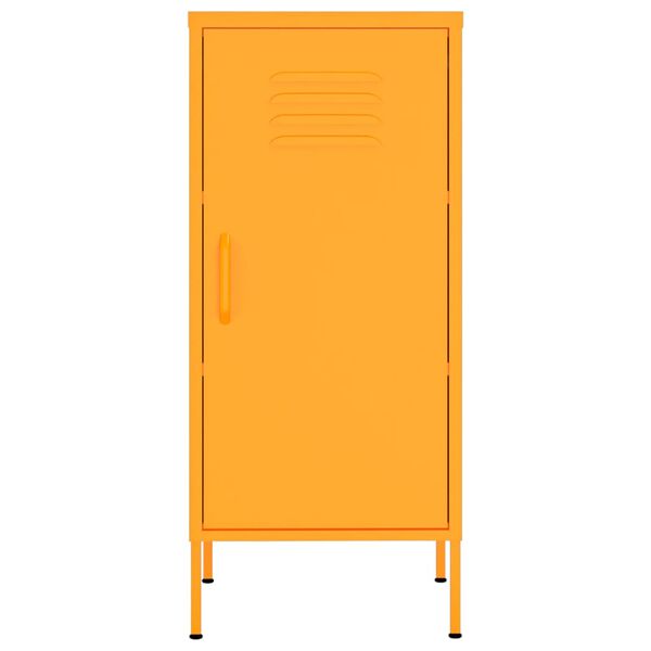 vidaXL Armoire de rangement Jaune moutarde 42,5x35x101,5 cm Acier
