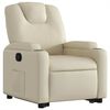 vidaXL Fauteuil inclinable cr&egrave;me similicuir