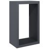vidaXL Portant de bois de chauffage anthracite 60x40x100 cm acier