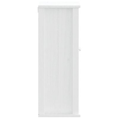 vidaXL Armoire murale de salle de bain BERG blanc bois de pin massif