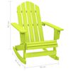 vidaXL Chaise &agrave; bascule de jardin Adirondack bois de sapin massif vert