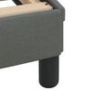 vidaXL Cadre de lit avec LED sans matelas Hvar gris fonc&eacute; 137x190 cm tissu