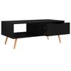 vidaXL Table basse Noir 100x49,5x43 cm Bois d'ingénierie