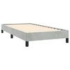 vidaXL Cadre de lit sans matelas gris clair 100x190 cm velours