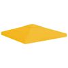 vidaXL Toile de toit de belv&eacute;d&egrave;re 2 niveaux 310 g/m&sup2; 3x3 m Jaune