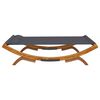 vidaXL Lit de repos ext&eacute;rieur 165x188,5x46 cm Bois courb&eacute; Anthracite