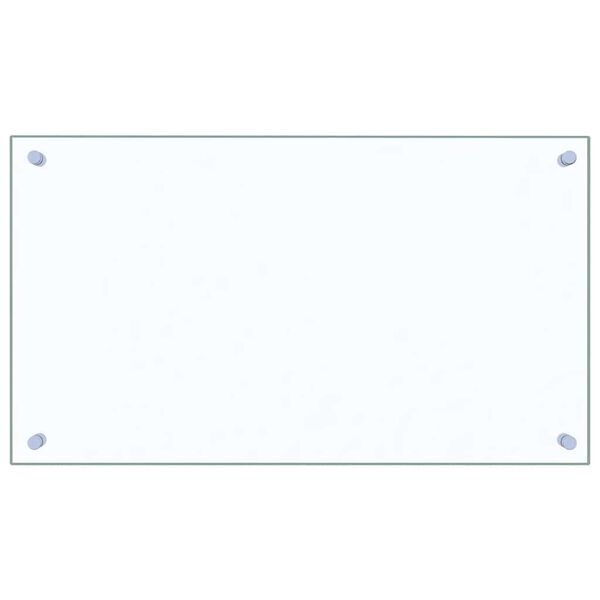 vidaXL Dosserets de cuisine 2 pcs transparent 70x40 cm verre tremp&eacute;