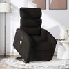 vidaXL Fauteuil inclinable de massage électrique noir tissu