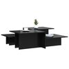 vidaXL Tables basses 2 pcs noir brillant bois d'ing&eacute;nierie