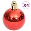 vidaXL Ensemble de boules de Noël 70 pcs Doré et rouge