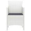 vidaXL Chaise de jardin 4 pcs Blanc 53 x 49 x 85 cm Polypropyl&egrave;ne