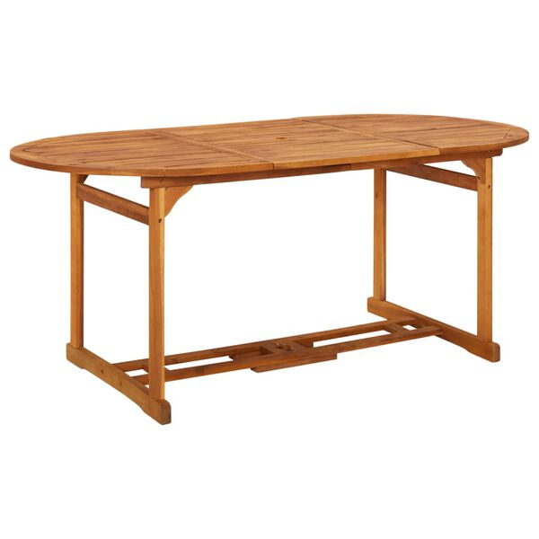 vidaXL Table &agrave; d&icirc;ner de jardin 180x90x75 cm Bois d'acacia solide