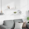 vidaXL &Eacute;tag&egrave;res murales 2 pcs Blanc brillant 60x9x3 cm